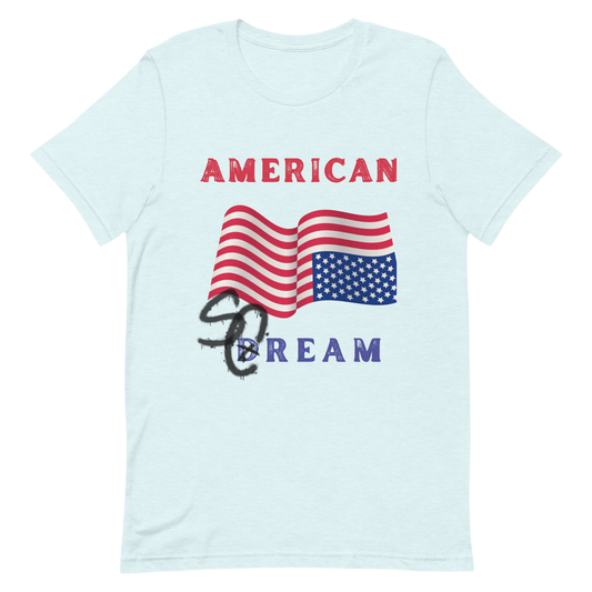 American Scream America Upside Down Dream Flag Unisex T-Shirt by Snarkable