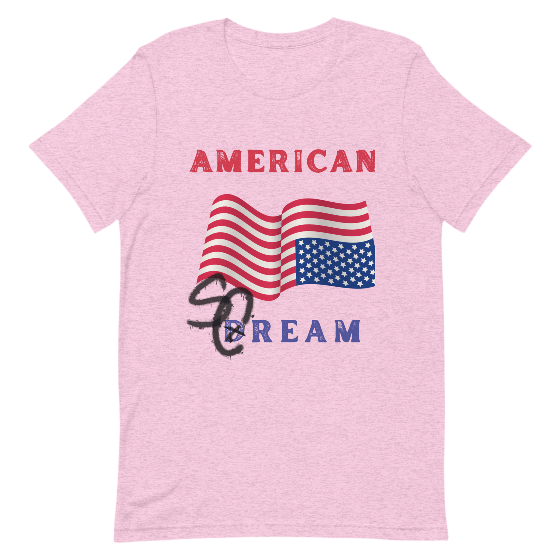 American Scream America Upside Down Dream Flag Unisex T-Shirt by Snarkable