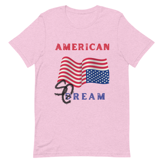 American Scream America Upside Down Dream Flag Unisex T-Shirt by Snarkable