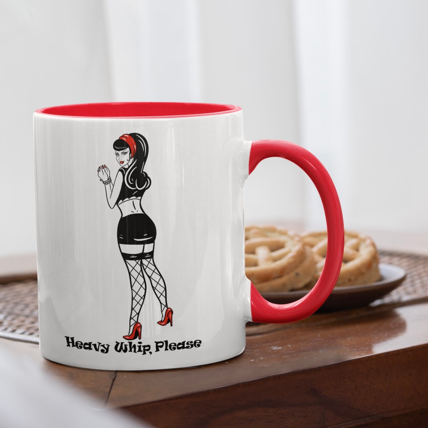 Heavy Whip, Please - Sex - Positive - B&D Sexy Coffee and Tea Mug by Snarkable