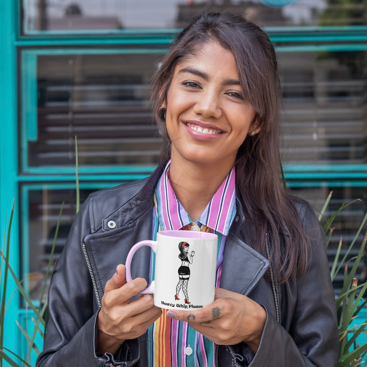 Heavy Whip, Please - Sex - Positive - B&D Sexy Coffee and Tea Mug by Snarkable