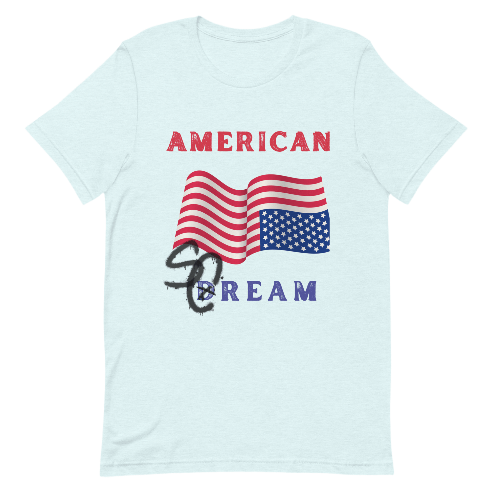 American Scream America Upside Down Dream Flag Unisex T-Shirt by Snarkable