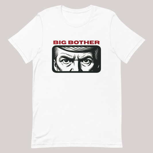 Big Bother - Orwell 1984 Parody Tee - Unisex T-shirt by Snarkable