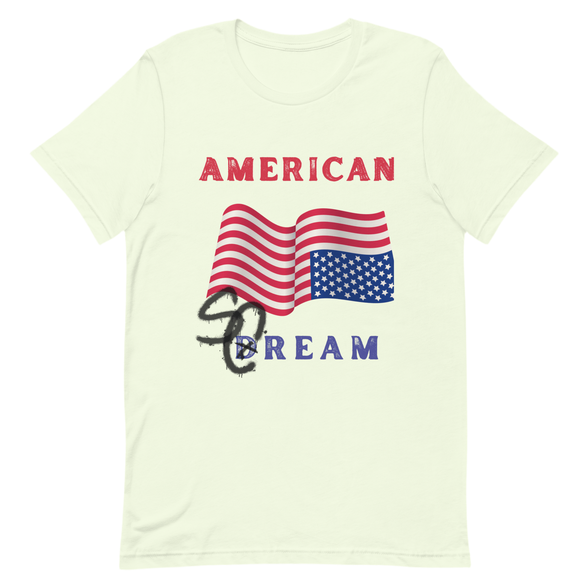 American Scream America Upside Down Dream Flag Unisex T-Shirt by Snarkable